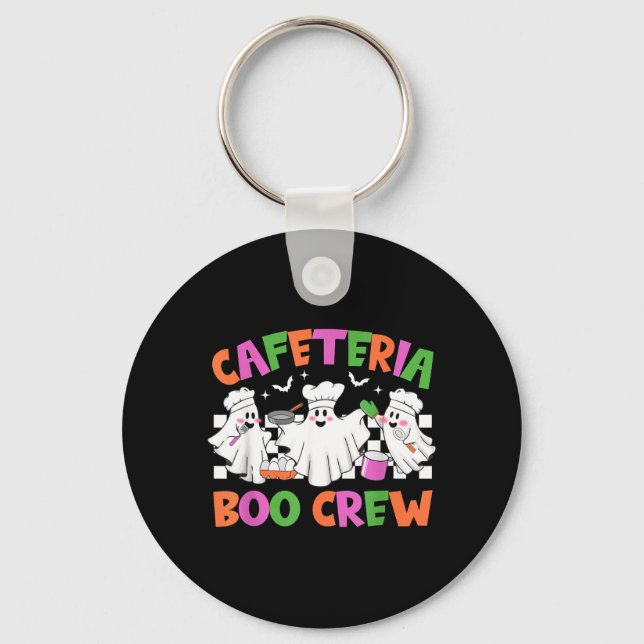 Porte-clés Travailleur de cafétéria Rétro Boo Crew (Recto)
