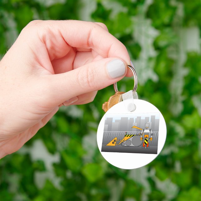 Porte-clés Travailleur de construction robotique (Créateur téléchargé)