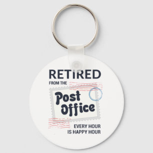 Porte-clés Travailleur postal à la retraite Retraite Facteur