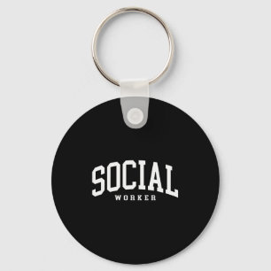 Porte-clés Travailleur social drôle travailleur social scolai