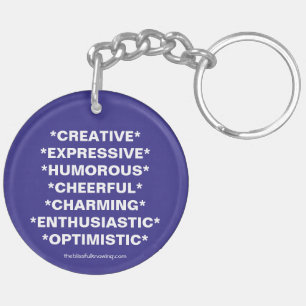 Porte-clés "TRAVAILLEZ VOTRE 3" porte - clé de Numerology