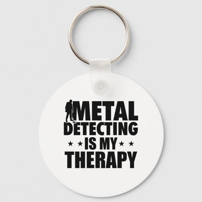 Porte-clés Treasure Hunter Metal Detector | Gondolas Gift (Recto)