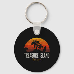 Porte-clés Treasure Island Beach Floride Fl Palms Vacation Su