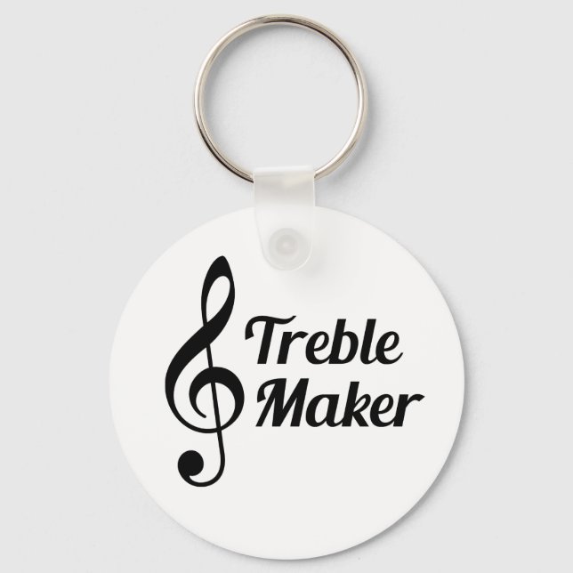 Porte-clés Treble Maker Musical Humour (Recto)