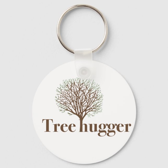 Porte-clés Tree Hugger w/ tree illustration (Recto)