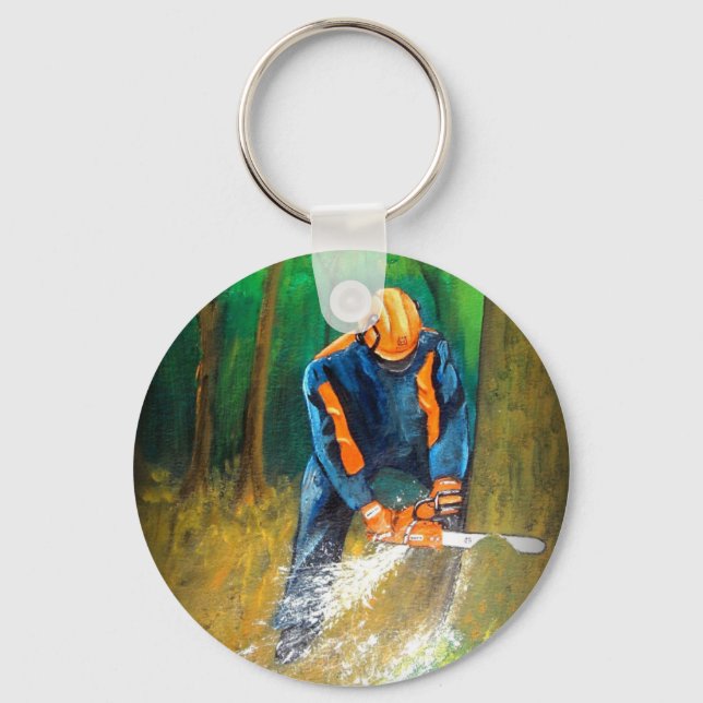 Porte-clés Tree Surgeon Arborist christmas present Birthday (Recto)