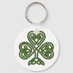 Porte-clés Trèfle celtique - Fête de la Saint-Patrick