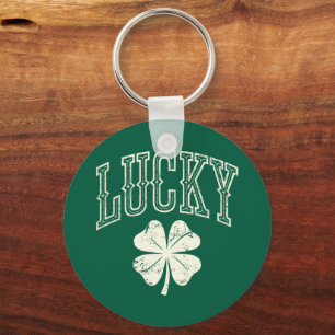 Porte-clés Trèfle Chanceux de la Saint-Patrick Vintage 