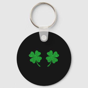 Porte-clés Trèfle Chanceux Irlandais Fleur St Patrick