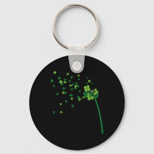 Porte-clés Trèfle de Pissenlit Shamrock St. Patrick Irlandais