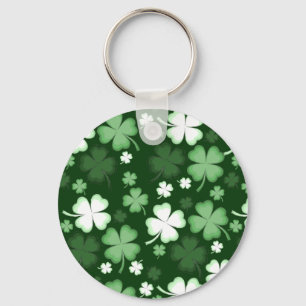 Porte-clés Trèfle vert, jour de la Saint-Patrick