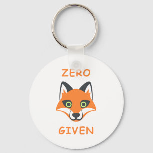 Porte-clés Trendy Zero Fox Donné phrase Emoji Cartoon