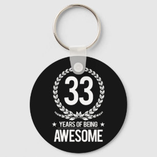Porte-clés trente-troisième Anniversaire (33 ans d'être