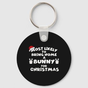Porte-clés Très Probable D'Apporter Bunny Noël Drôle La plupa