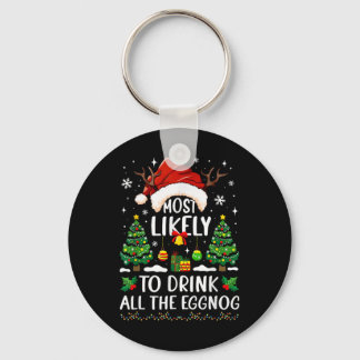Porte-clés Très Probable De Boire Tout Le Matc De Noël Éggnog