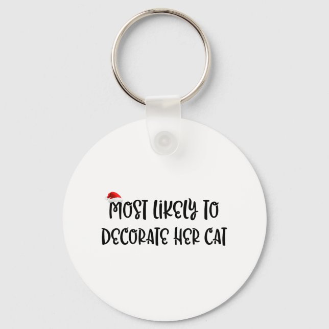 Porte-clés Très Probable De Décorer Son Chat 2 (Recto)