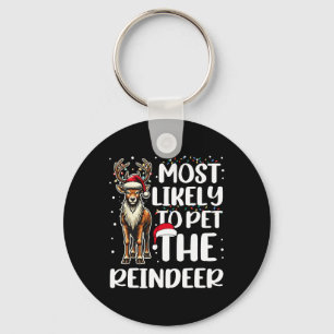 Porte-clés Très Probable De Pet Reindeer Famille Correspondan