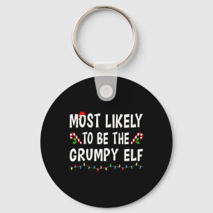 Porte-clés Très Probable D'Être L'Elf Grumpy Xmas Famille Drô