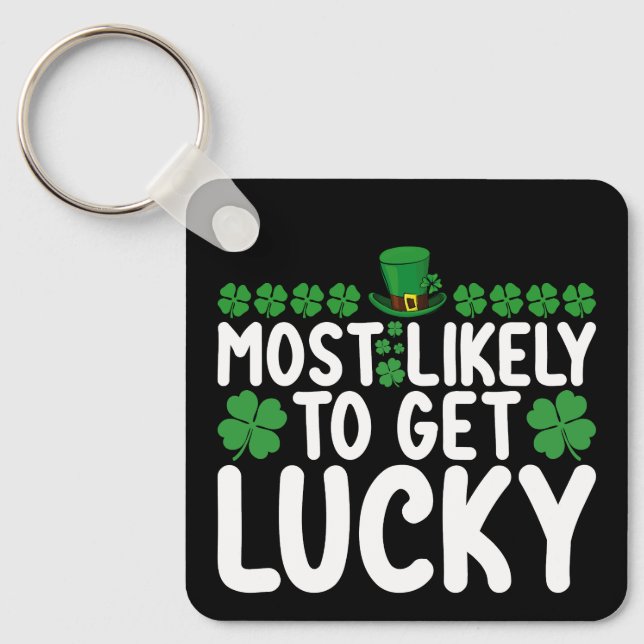 Porte-clés Très Probable d'obtenir Lucky St Patrick's Day Irl (Recto)