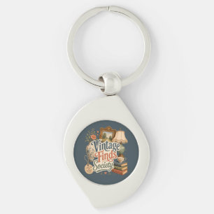 Porte-clés Trésors de Cottagecore Vintage Bleu