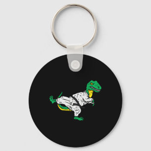 Porte-clés Trex Karate Taekwondo Black Belt Funny Dinosaur Ma