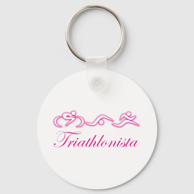 Porte-clés Tri pour femmes : Triathlonista (Recto)