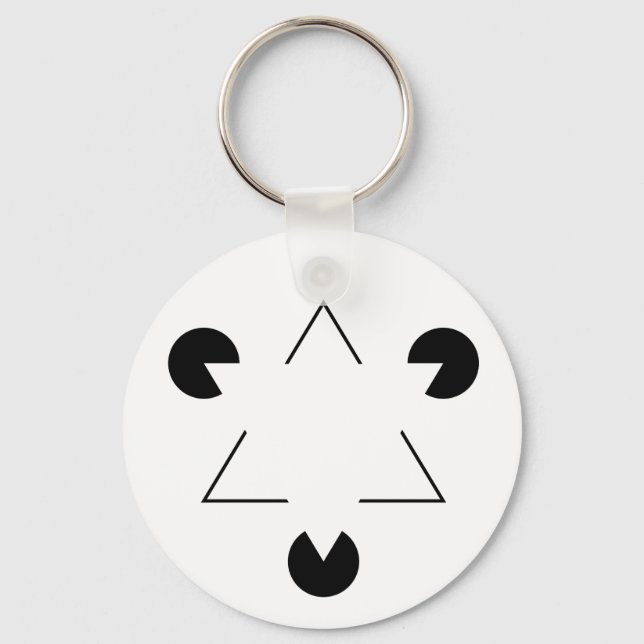 Porte-clés Triangle Kanizsa (Recto)