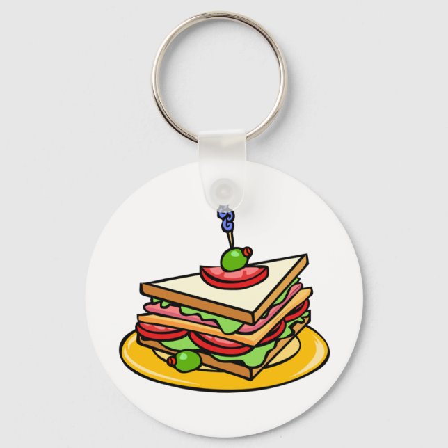 Porte-clés Triangle Sandwich Keychain (Recto)