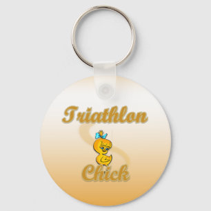 Porte-clés Triathlon Chick