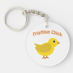Porte-clés Triathlon Chick