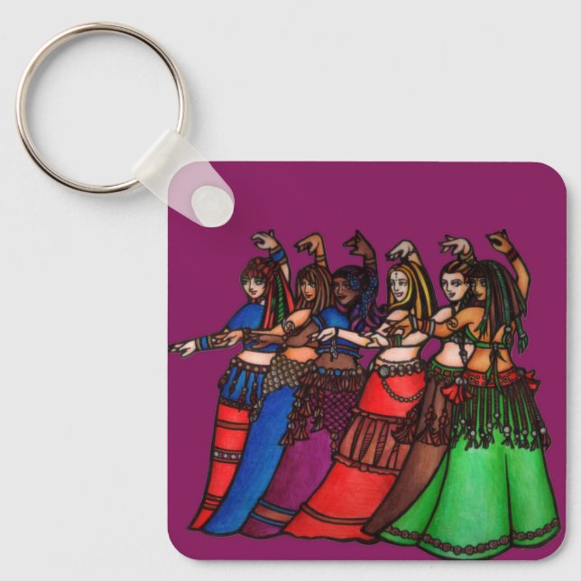 Porte-clés Tribal Line Danseurs du ventre Porte - clé (Recto)