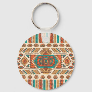 Porte-clés Tribal Vintage : Ethnic Seamless Motif