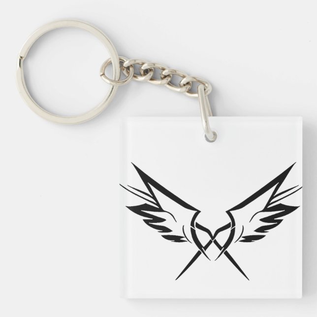 Porte-clés Tribal Wings Minimaliste (Devant)