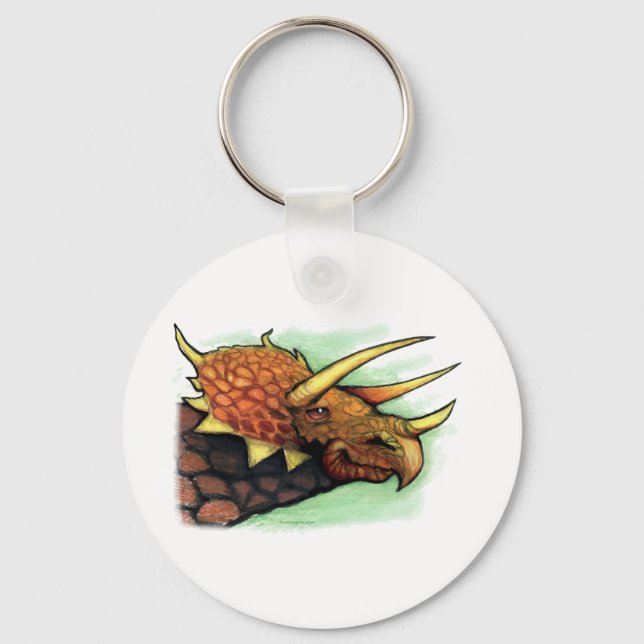Porte-clés Tricératops (Recto)