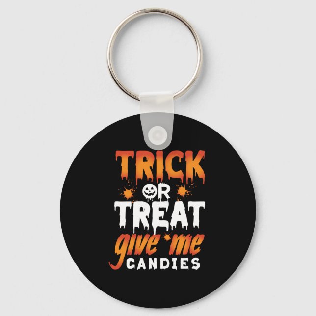 Porte-clés Trick d'Halloween (Recto)