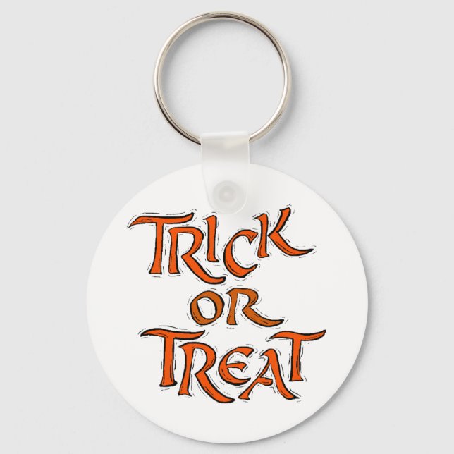 Porte-clés Trick Halloween ou Traiter les mots (Recto)