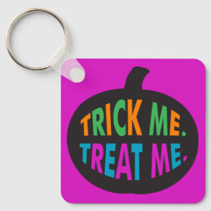Porte-clés Trick Me Traite, Halloween Multi-Couleur