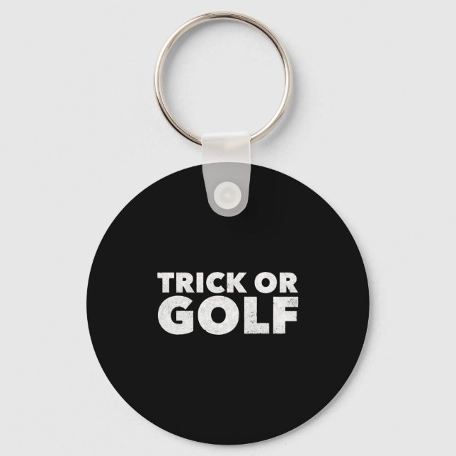 Porte-clés Trick Or Golf Funny Halloween (Recto)