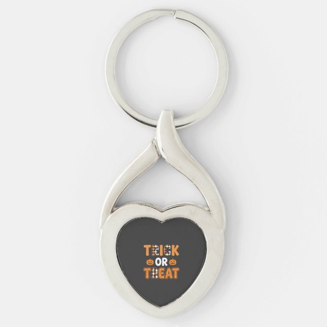 Porte-clés Trick or Treat Halloween Pumpkin Vector Design_1 (Devant)