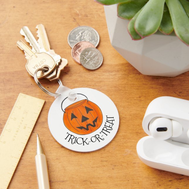Porte-clés Trick or Treat Jack o' Lantern Citrouille d'Hallow (Bureau)