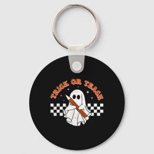 Porte-clés Trick Ou Enseigner Super Enseignant Halloween Retr