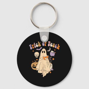Porte-clés Trick Ou Enseigner Super Enseignant Halloween Retr