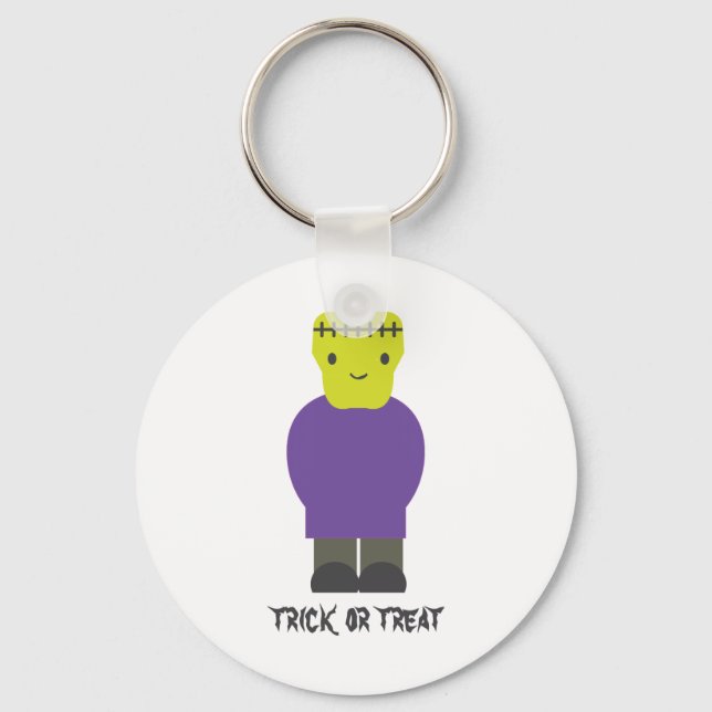 Porte-clés Trick ou traitement - Cute Frankenstein (Recto)