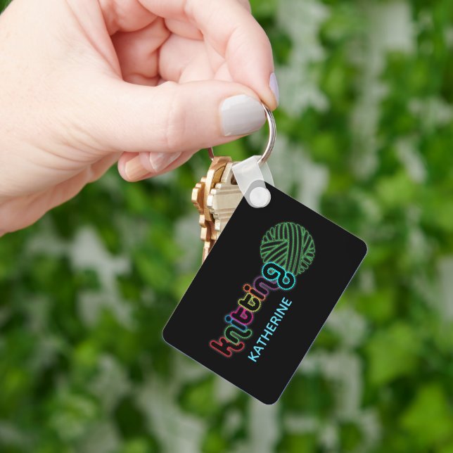 Porte-clés Tricot de la lumière séquentielle (main)