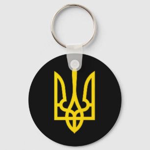 Porte-clés Trident ukrainien Ukraine Zelensky Trident doré