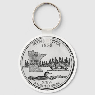 Porte-clés Trimestre de l'État du Minnesota