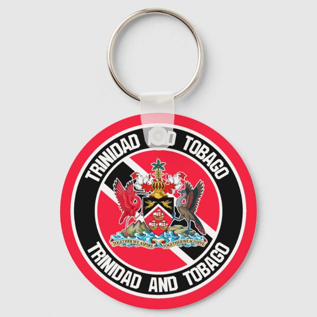 Porte-clés Trinidad and Tobago Round Emblem (Recto)