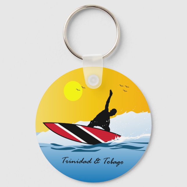 Porte-clés Trinité-et-Tobago Toco Surf (Recto)
