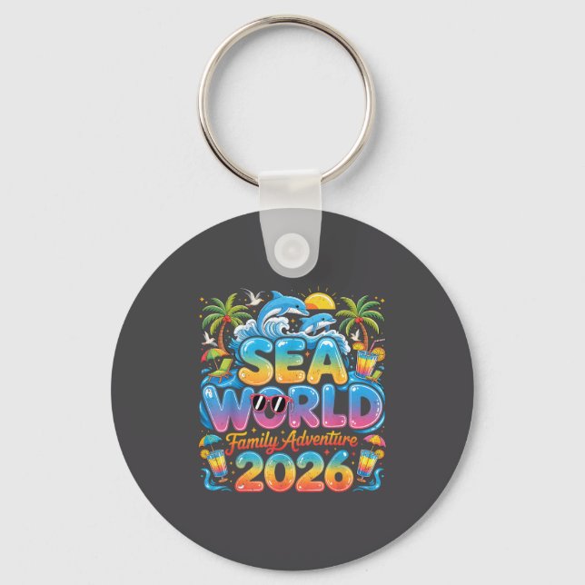 Porte-clés Trip Sea Family Tropical World Adventure 2026 Vaca (Recto)