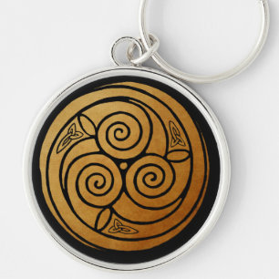 Porte-clés Triple Celtic Knot Swirl Mandala
